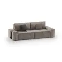 Диван раскладной Mebelroom Плюш 250x80x100 см велюр цвет латте