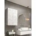 Шкаф навесной в ванную комнату Loft 52 60 см узкий цвет цемент