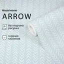 Обои флизелиновые Moda Interio Arrow бело-голубые 1.06 м 31688-33
