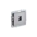 Розетка компьютерная встраиваемая Iek Brite BR-K10-2-K46 RJ45 Cat 6 цвет сталь