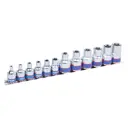 Набор торцевых головок King Tony 7113PR 3/8",1/2 дюйма, 12 шт