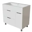 Тумба для ванной Mixline Этьен-90 с бельевой корзиной под раковину Нелли-90