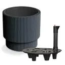 Кашпо Milly Prosperplast d 39 см 37 см 38 л пластик черный