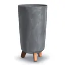 Кашпо Prosperplast d 19.5 см 36.5 см 7.5 л пластик черный на ножках