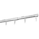 Шинный карниз в наборе однорядный Simple 200-360 см алюминий