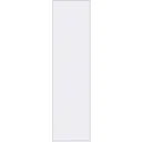 Дверь межкомнатная глухая Invisible 60x220 см цвет белый с замком обратное открытие алюминиевая кромка