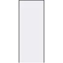 Дверь межкомнатная глухая Invisible 90x220 см цвет белый с замком черная кромка