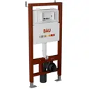 Комплект BAUEDGE Q111300-BS0001-HQ5-Q00012 6 в 1: инсталляция PRO, унитаз безободковый Stil Hurricane-5, сиденье быстросъемное микролифт, кнопка Stil