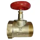 Клапан запорный Апогей DN50 PN1.6 2 1/2" ВР-НР ручка маховик латунь 120005