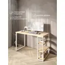 Стол письменный Solarius Loft 60x76.5x100 см сталь и дерево лофт ножки цвет белый/натуральный
