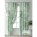 Комплект штор Comfy way Форнерс - 223 - 240 см CW709223240-240 на шторной ленте 240x150 см цвет зеленый