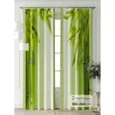 Комплект штор Comfy way Фриости - 39 - 260 см CW711039260-260 на шторной ленте 260x150 см цвет зеленый