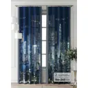 Комплект штор Comfy way Фриости - 13 - 240 см CW711013240-240 на шторной ленте 240x150 см цвет синий