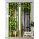 Комплект штор Comfy way Фриости - 14 - 240 см CW711014240-240 на шторной ленте 240x150 см цвет зеленый