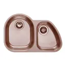 Мойка для кухни Alveus Duo 10 42x65 см глубина чаши 18 см нержавеющая сталь aisi 304 цвет медь