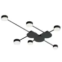 Люстра потолочная светодиодная Kink light Фирс 2206d.19-kinklight 20 м² нейтральный белый свет цвет черный
