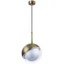 Светильник подвесной Lightstar Dafne 815511 1 лампа 2 м² цвет латунь