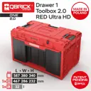 Ящик для инструментов Qbrick System 5901238260486 38x58.70x34 см, abs-пластик