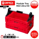 Набор ящиков для инструмента Qbrick System QS Pro Modular Tray Red Ultra HD 31x45x25.50 см, abs-пластик