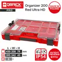 Ящик для инструментов Qbrick System QS Pro Organizer 200 Red Ultra HD 37x46x10.50 см, abs-пластик