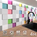 Стеновая панель Фартукофф ФФ - 312 400x60x0.1 см ПВХ цвет разноцветный