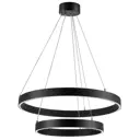 Светильник подвесной светодиодный Lightstar Saturno 748117 20 м² нейтральный белый свет цвет черный