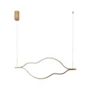 Светильник подвесной светодиодный Kink light Линн 08258-120.33p-kinklight 15 м² нейтральный белый свет цвет золото