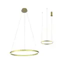 Светильник подвесной светодиодный Kink light Тор 08214.32p 3000k-kinklight 25 м² нейтральный белый свет цвет золото
