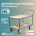 Тележка платформенная Стелла-техник КП-2-200-И 2-х ярусная 700x1200 мм
