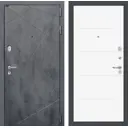 Входная дверь Лабиринт Лофт П13 правый 205x88см цвет бетон темный/белый софт