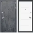 Входная дверь Лабиринт Лофт П13 правый 205x96см цвет бетон темный/белый софт
