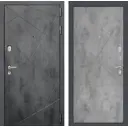 Входная дверь Лабиринт Лофт П24 правый 205x88см цвет бетон темный/бетон светлый