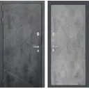 Входная дверь Лабиринт Лофт П24 левый 205x88см цвет бетон темный/бетон светлый