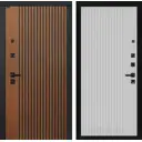 Входная дверь Лабиринт Шторм П29 правый 205x96см цвет дуб кантри темный/белый софт рельеф