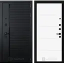 Входная дверь Лабиринт Пиано П13 правый 205x88см цвет черный кварц/белый софт