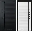 Входная дверь Лабиринт Пиано правый 205x88см цвет черный кварц/белый софт