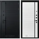 Входная дверь Лабиринт Пиано правый 205x96см цвет черный кварц/белый софт