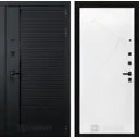 Входная дверь Лабиринт Пиано П24 правый 205x96см цвет черный кварц/белый софт