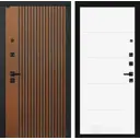 Входная дверь Лабиринт Шторм П13 правый 205x96см цвет дуб кантри темный/белый софт