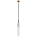 Светильник подвесной Odeon light Lolla 4359-1 1 лампа 3 м² цвет белый/бронза