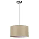 Светильник подвесной Lumion Nikki 8250-2 2 лампы 6 м² цвет бежевый/никель