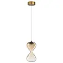 Светильник подвесной светодиодный Odeon light Glessi 5093-4la 1.5 м² нейтральный белый свет цвет бронза/бежевый