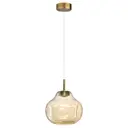 Светильник подвесной светодиодный Odeon light Vaso 5097-4l 2 м² нейтральный белый свет цвет бронза/бежевый