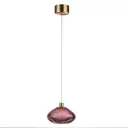 Светильник подвесной светодиодный Odeon light Mela 7043-4l 2 м² теплый белый (желтый) свет цвет бронза