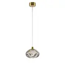Светильник подвесной светодиодный Odeon light Mela 7044-4l 2 м² теплый белый (желтый) свет цвет бронза