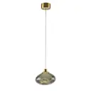 Светильник подвесной светодиодный Odeon light Mela 7045-4l 2 м² теплый белый (желтый) свет цвет бронза