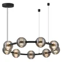Люстра подвесная светодиодная Odeon light 5041-90l 35 м² нейтральный белый свет цвет черный