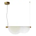 Светильник подвесной светодиодный Odeon light Colle Od_4358_20l 8 м² теплый белый (желтый) свет цвет белый/бронза/латунь