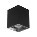 Светильник точечный накладной светодиодный Bayerlux Кубик 7.5x7.5x9.5см 9901343 нейтральный белый свет 10Вт цвет черный серебро