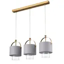 Светильник подвесной Lumion Jane 6592-3a 3 лампы 12 м² цвет серый/латунь